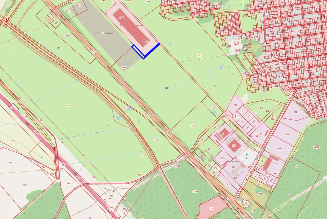Земельный участок 1 га в Индустриальном парке "М10" "Красный Бор"