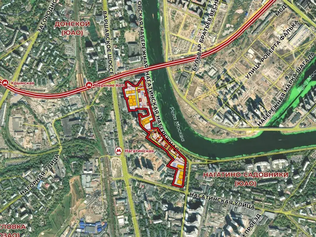 Комплексное развитие территорий нежилой застройки города Москвы площадью 14,62 га, расположенной по адресам: г. Москва, ш. Варшавское, влд. 37, ул. Нагатинская, влд. 3А/6